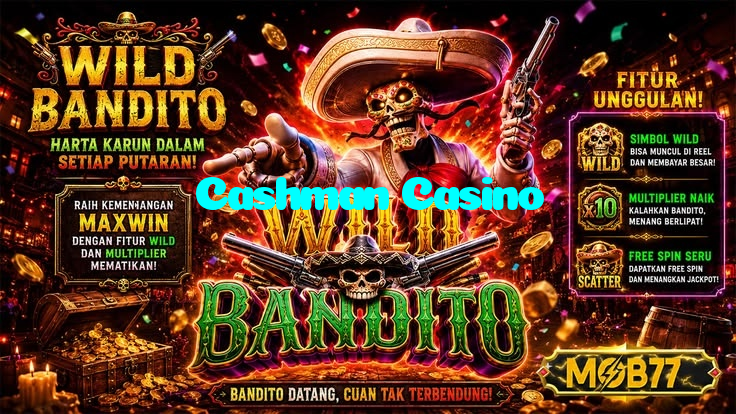 Cashman Casino casino presented on mobile device in Pakistan with slots and live games